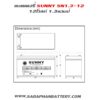 SUNNY UPS SN1.3-12 12V 1.3Ah แบตเตอรี่ - Image 2