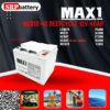 MAX1 BATTERY MXD12-40 12V 40Ah แแบตเตอรี่โซล่าเซลล์ - Image 2